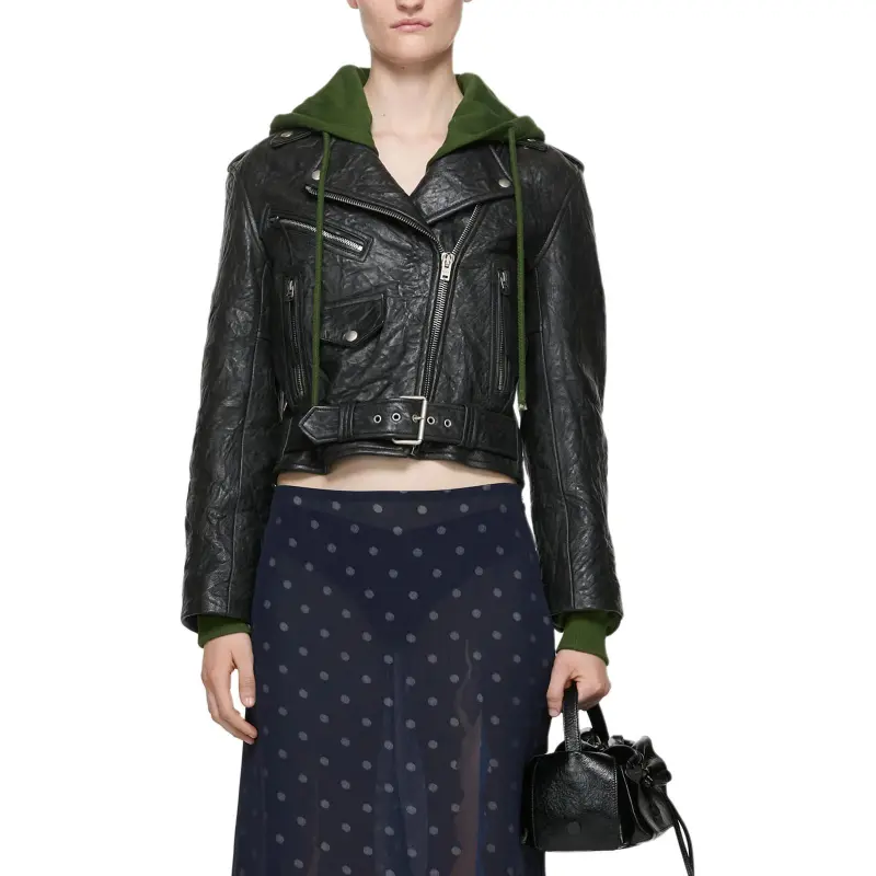 Acne Studios Leather Jacket Women's Black-1