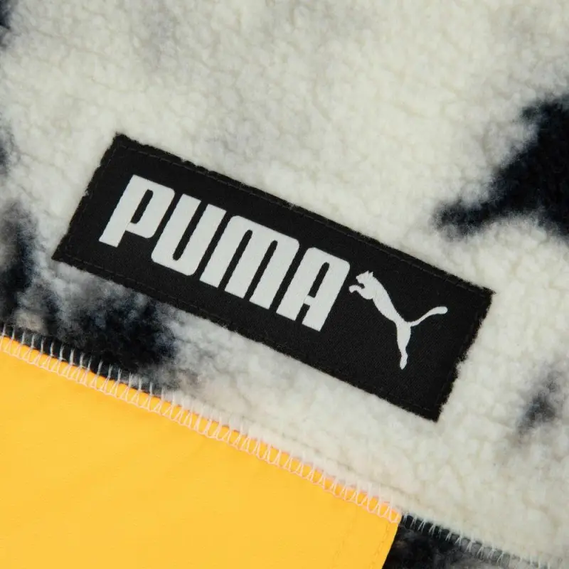 PUMA DOWNTOWN Velvet feel Coat Unisex Pure White-5