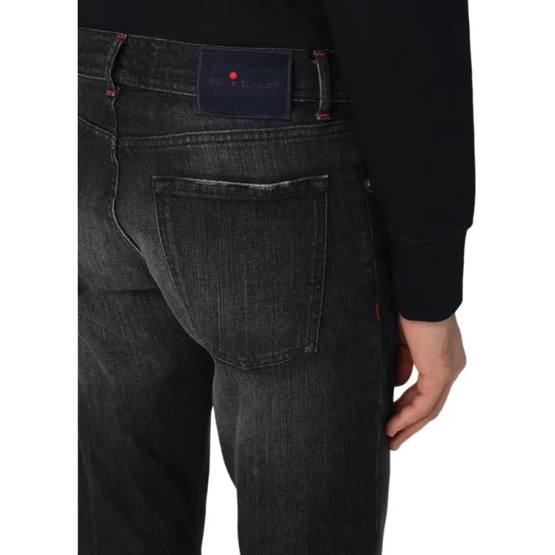 KITON Jeans Men Black-4