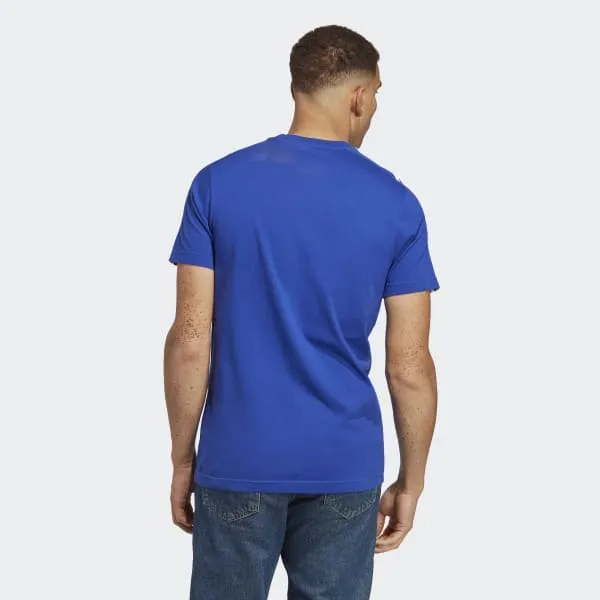 Adidas T Shirt Men's Semi Transparent Blue/White-2