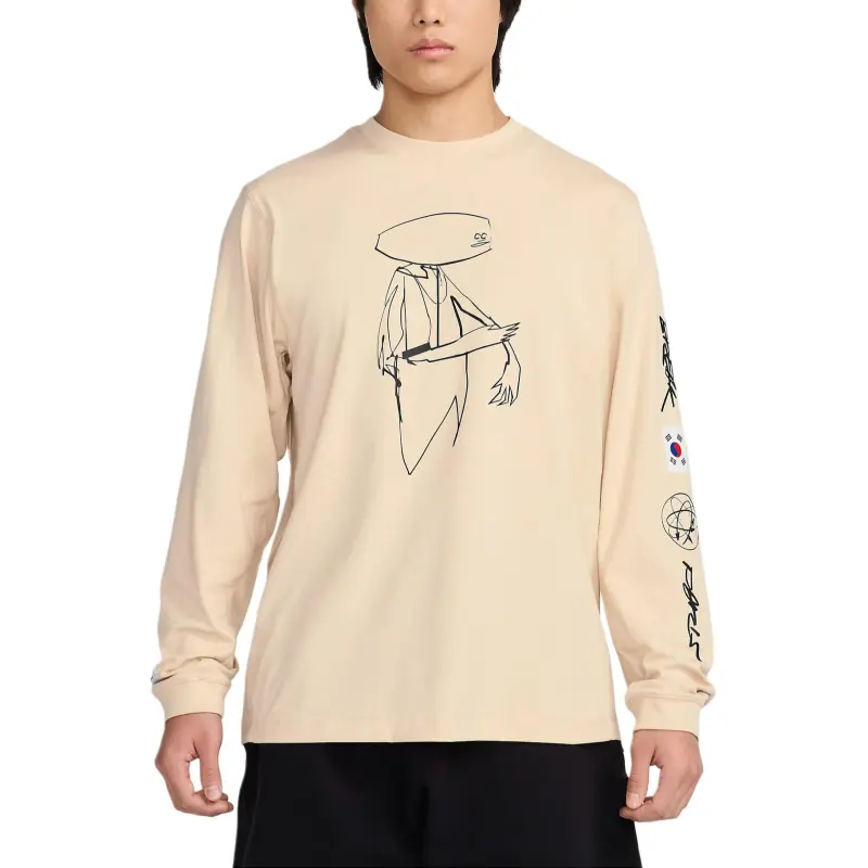 Nike Sweatshirt Unisex Beige Yellow-2