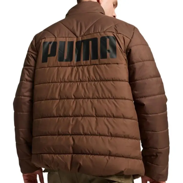 PUMA ESS+Outerwear SS25 Jackets & Coats Men's Dark Coffee Brown-3