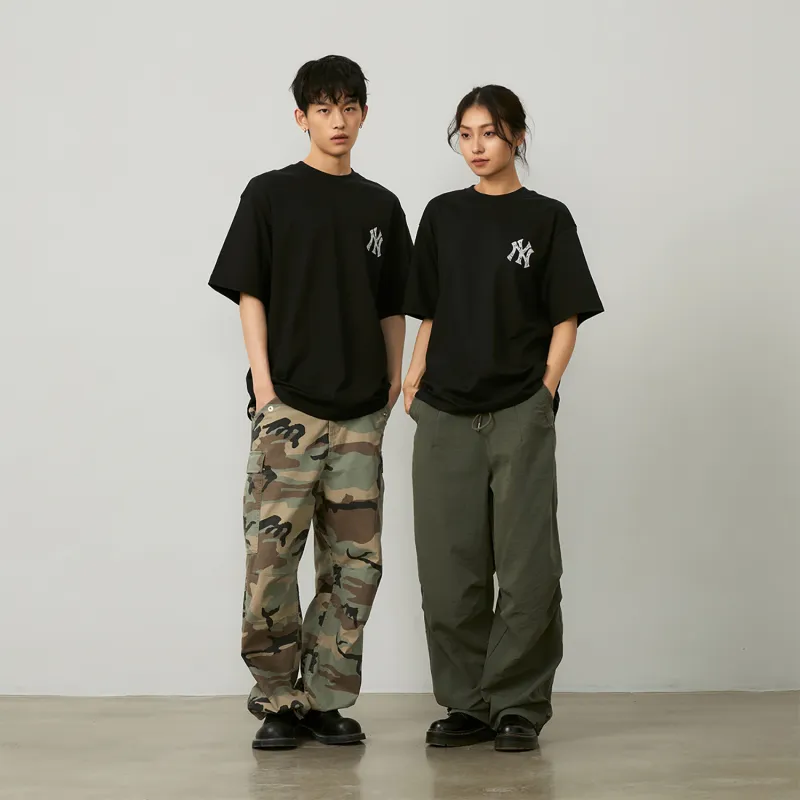 MLB Base Logo T Shirts Unisex Black-2