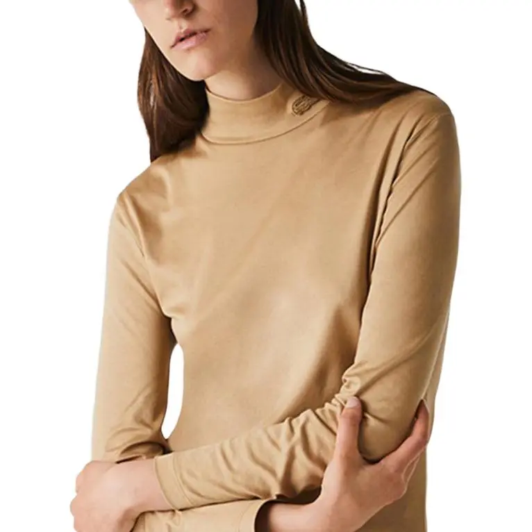 LACOSTE T-Shirts Women's Khaki-1
