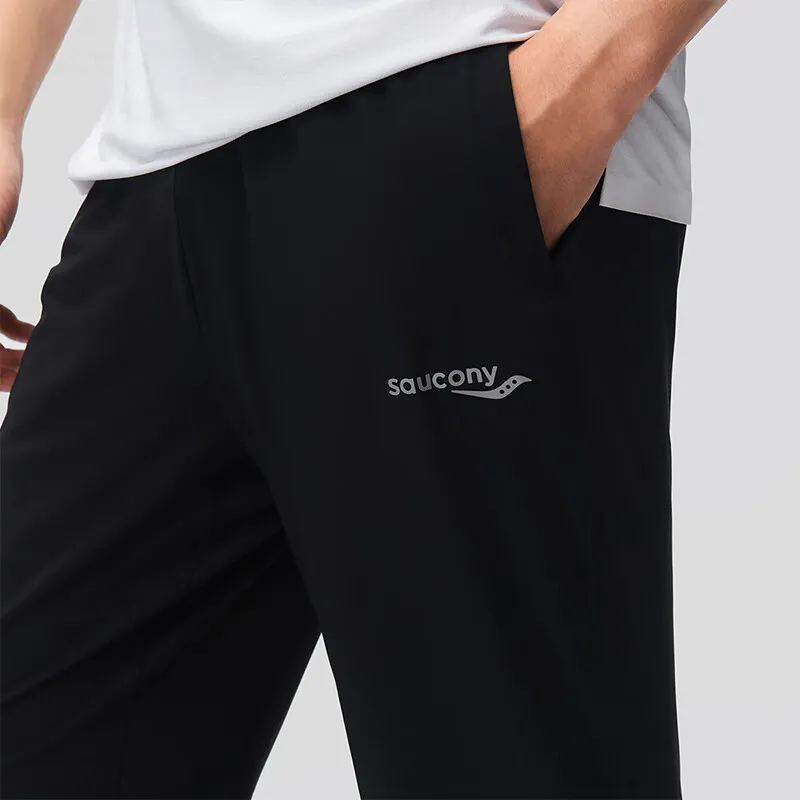 Saucony Knitted Sports Pants Men's Jet Black-3