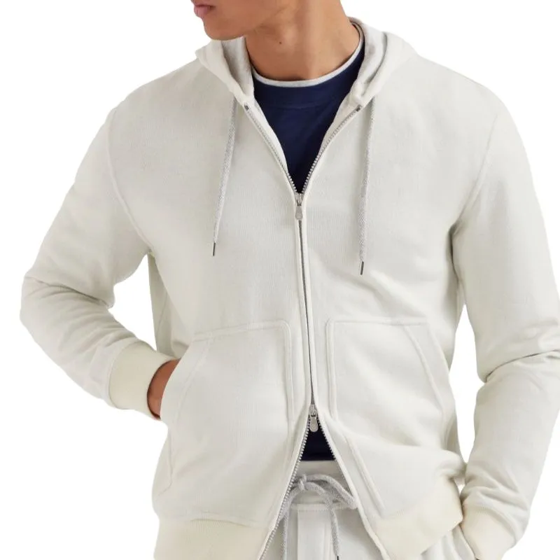 Brunello Cucinelli Zip up Jersey Hoodie-1