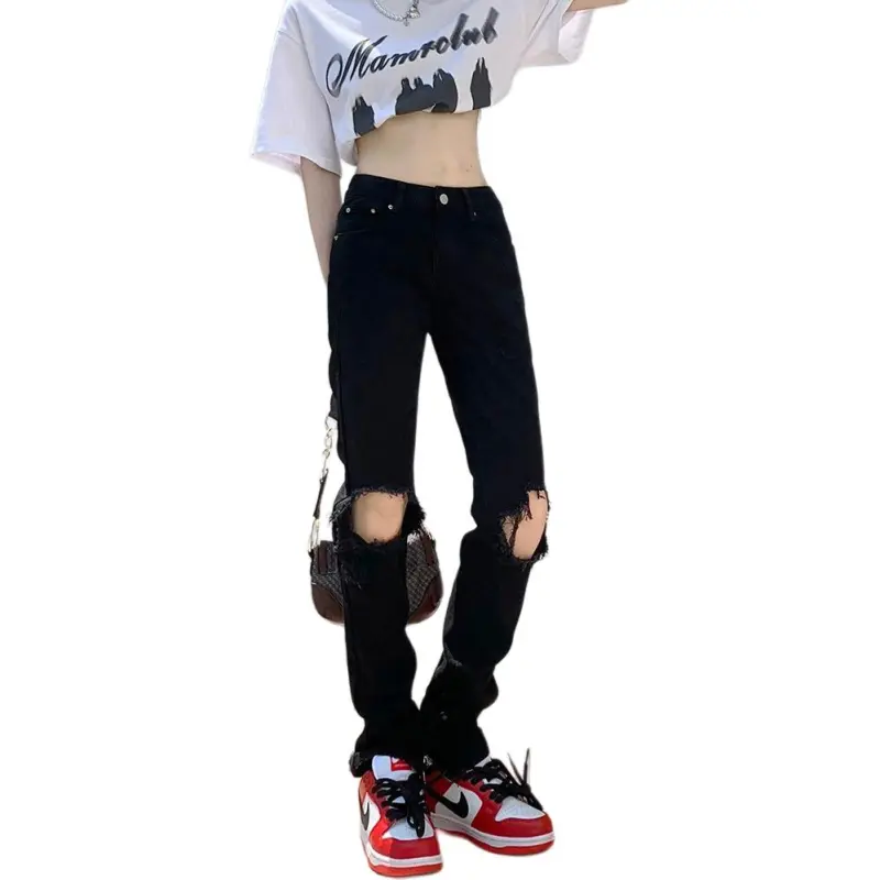 MGXEK Jeans Unisex Black-1