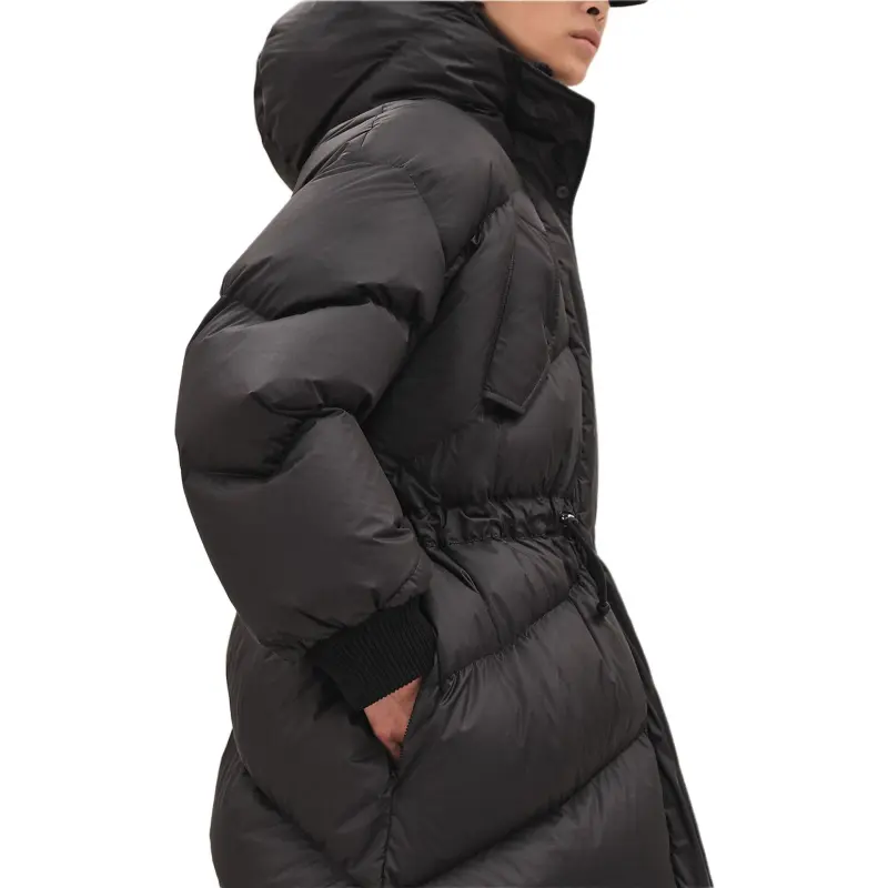HERMES FW23 Puffer Jacket Coat Women's Black-4