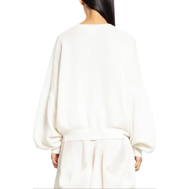 KHAITE Crewneck Drop Shoulder Jumper-1