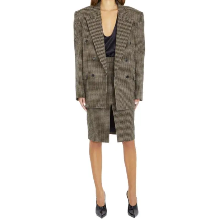 SAINT LAURENT Casual Long Skirts Women's Beige-2