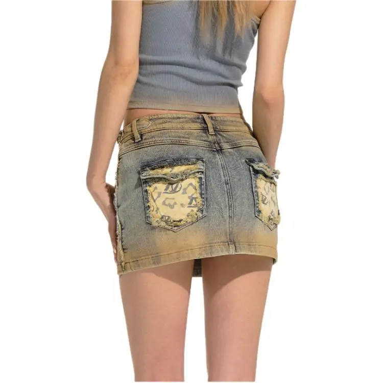 NAWS Denim Short Skirts Women's Royal Blue-2