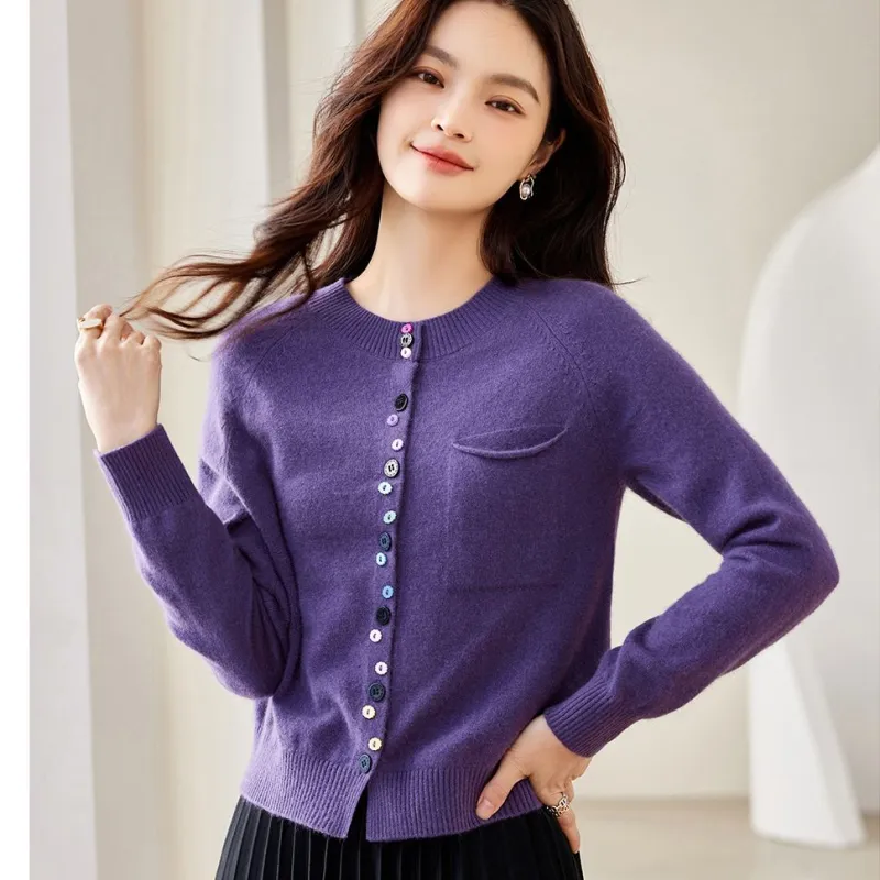 CARBAMMI Sweater Women's Grape Purple-6