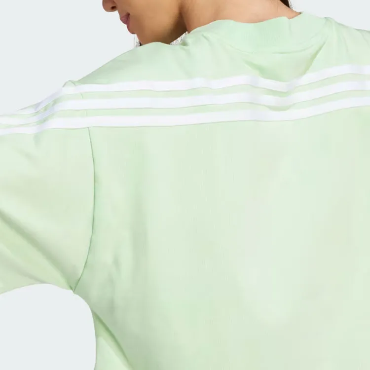 Adidas Future Icons Drop Shoulder Sleeve T Shirt Women's Green-5