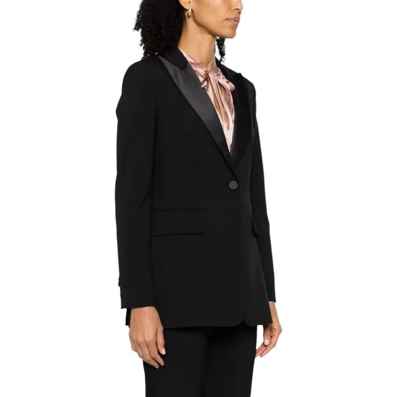 MaxMara Gara Buttoned V Neck Blazer-2