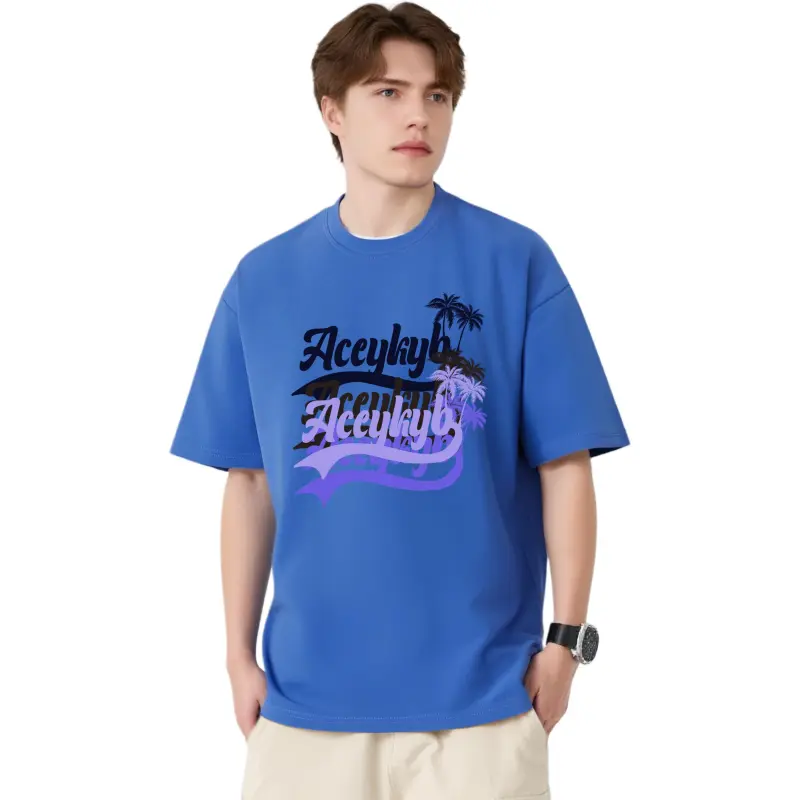 YK&YB T Shirts Unisex Royal Blue-2