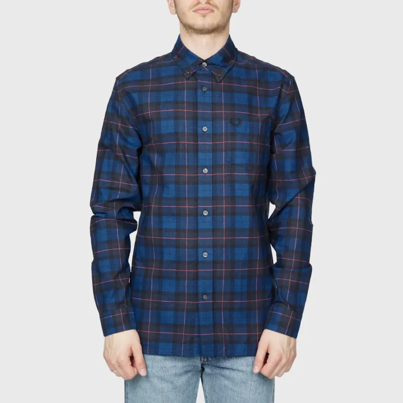 FRED PERRY Shirt Men's Dark Marine Blue-1