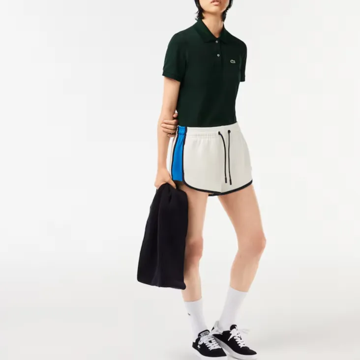 LACOSTE Polo Shirt Women's Medium Pea Green-3