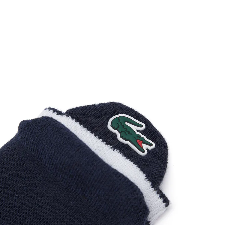 LACOSTE Ankle Socks Men's 1 Pack Navy Blue/White-3