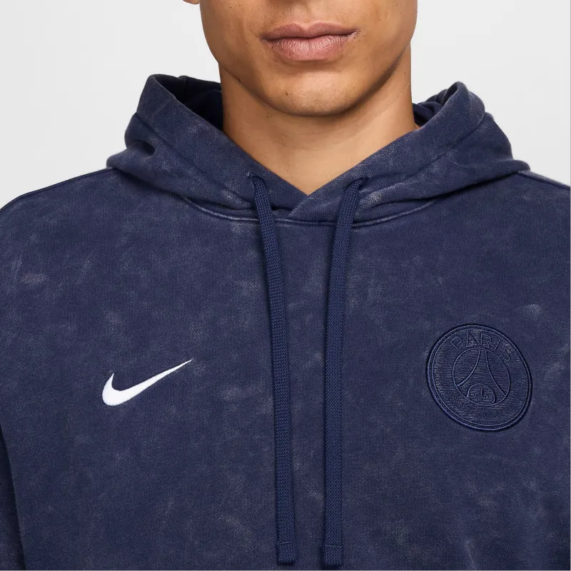 Nike Paris Saint Germain Club Men's Nike Soccer French Terry Pullover Hoodie-3