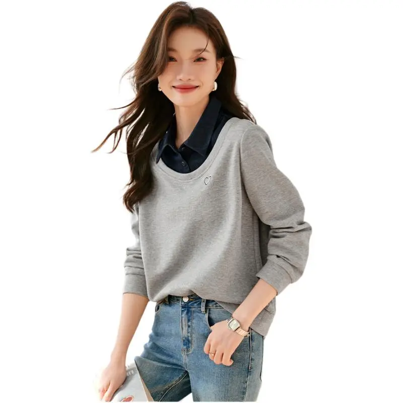 Mo Han Yi Mei Sweatshirt Women's Medium Gray-1