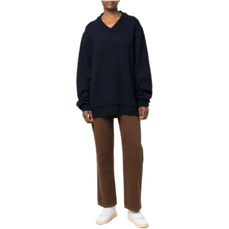 Maison Margiela Four Stitch V Neck Jumper-2