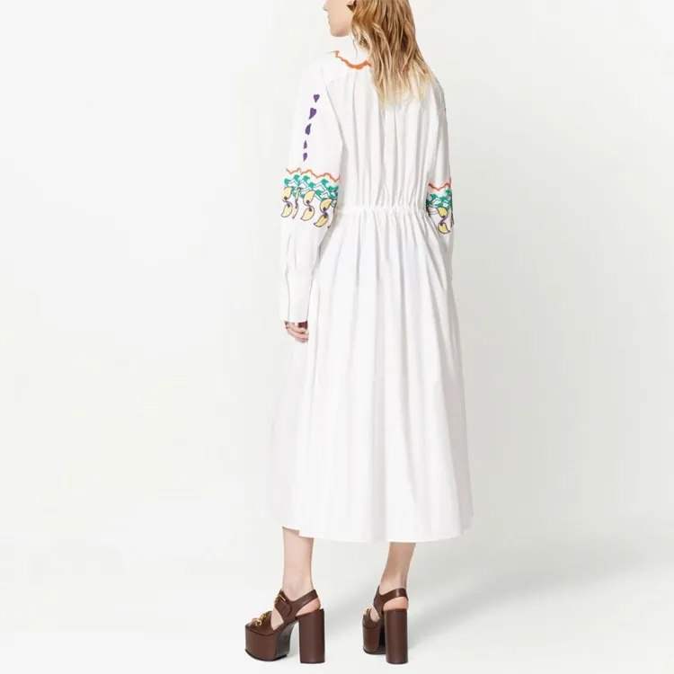 Valentino Long-Sleeved Dresses Women's White-2