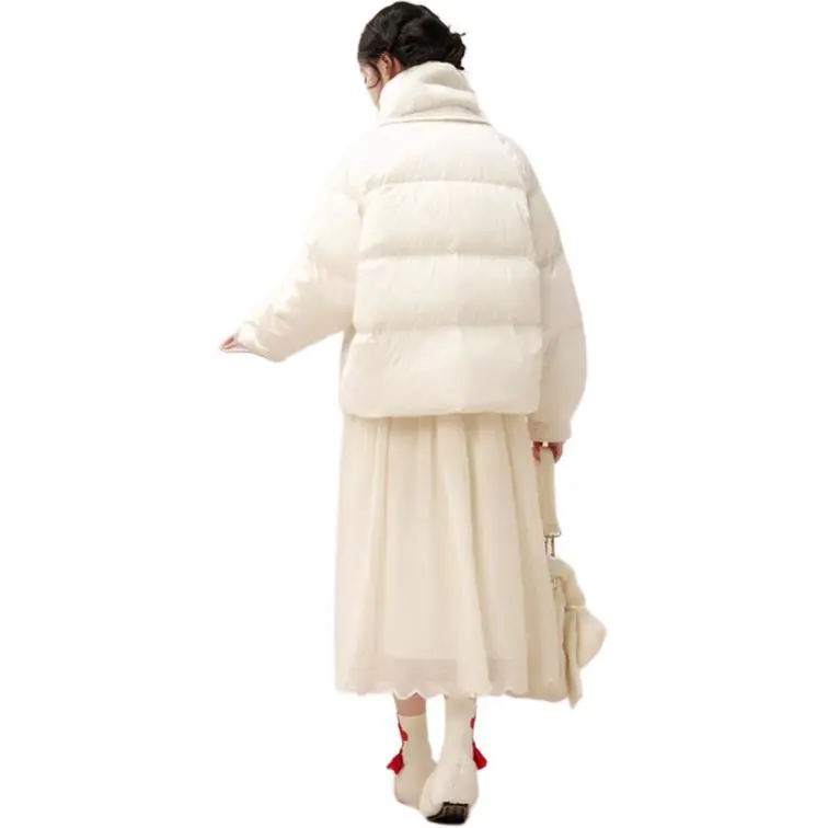 ZIHAN Down Jacket Women's Beige Gold-3