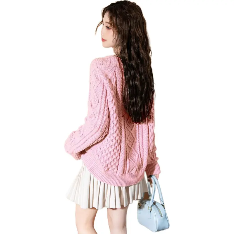 Tonlion Knitwear Women's Peach Pink-1
