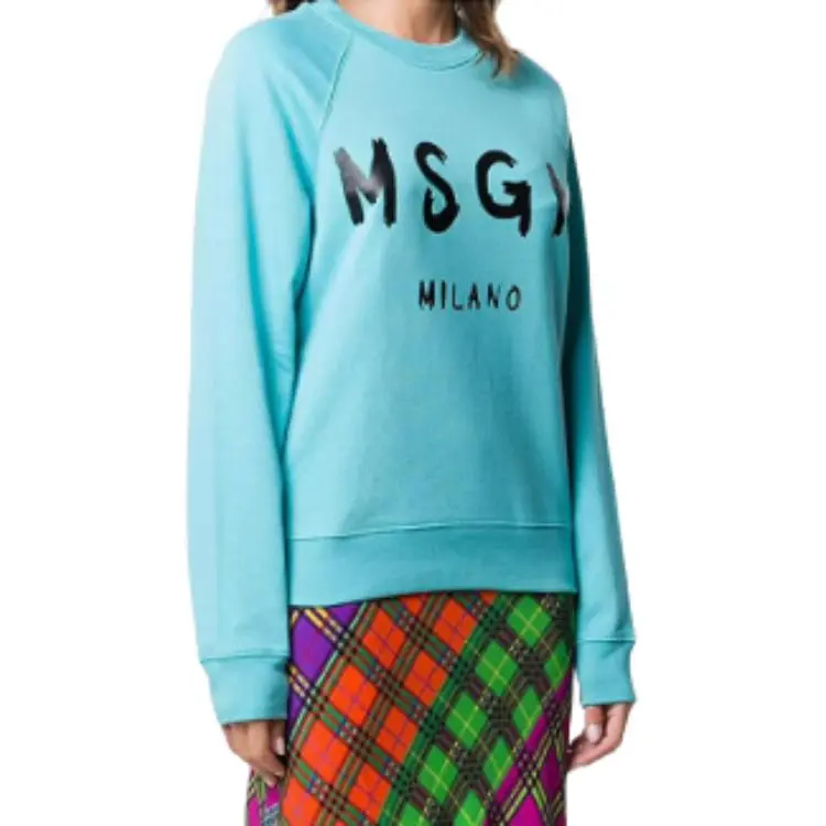 MSGM Sweatshirts Women's Lake Blue-1