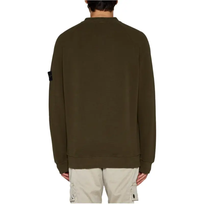STONE ISLAND Logo Patch Crewneck Sweatshirt-6