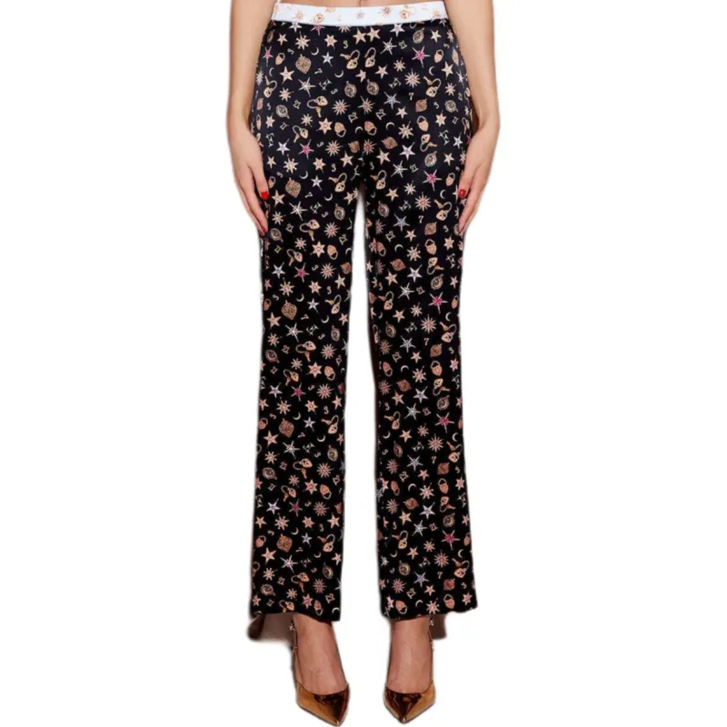 Fleur Du Mal Charm print Satin Trousers-1