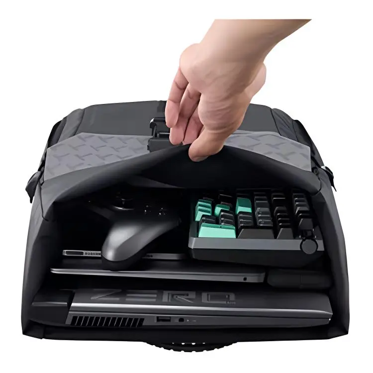 ThundeRobot 900D PU Coated 210D Embossed Lining Laptop Bag Regular Unisex Black-3