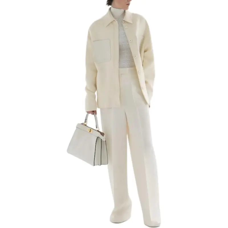 FENDI SS22 Casual Pants Women's White-2