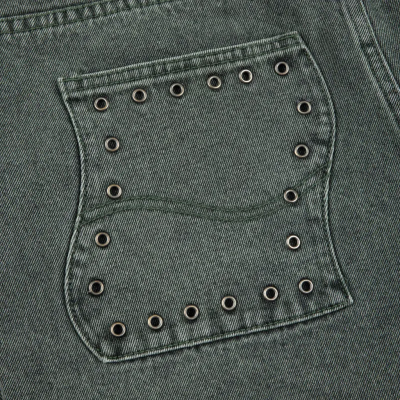 Dime MTL FW24 Jeans Unisex Faded Green-6