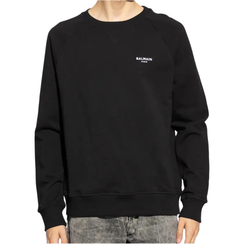 BALMAIN Logo Detailed Crewneck Sweatshirt-3