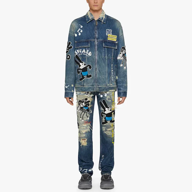Disney X Givenchy Denim Jackets Men Blue-1