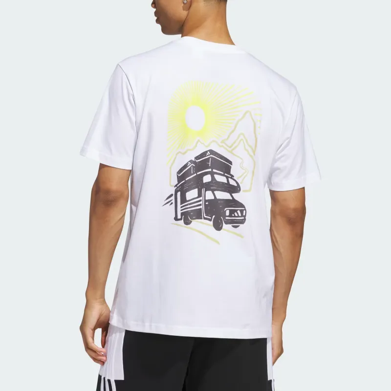 Adidas Free Shipping With AdiClub Jet Set Camper Graphic Tee-2
