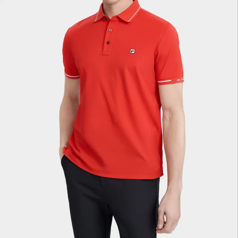 FILA Polo Shirts Men Legend Red-3