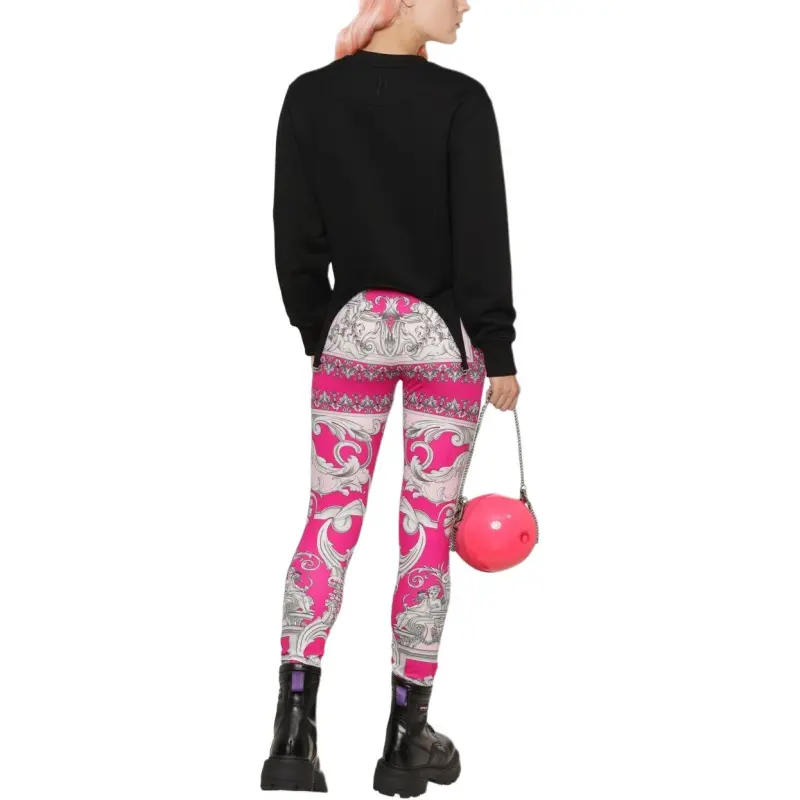 VERSACE Leggings Women's Red-3