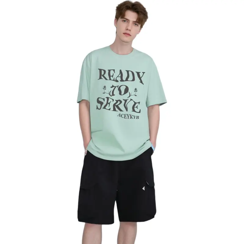 YK&YB T Shirts Unisex Mint Green-4