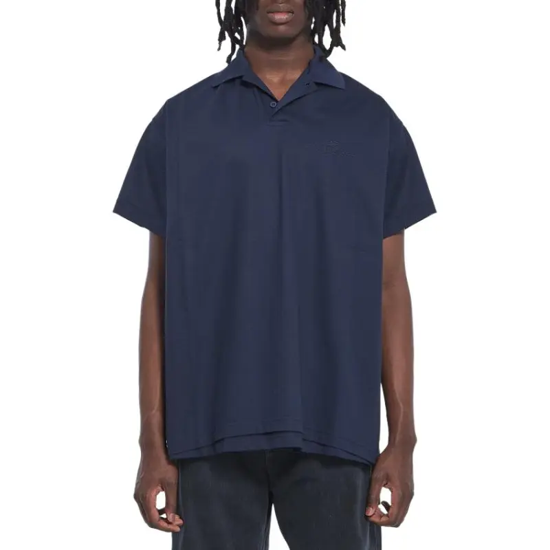 Balenciaga Logo Embroidered Polo Shirt-1