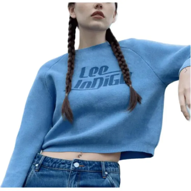 Lee SS25 INDIGO Sweaters Women's Blue-1