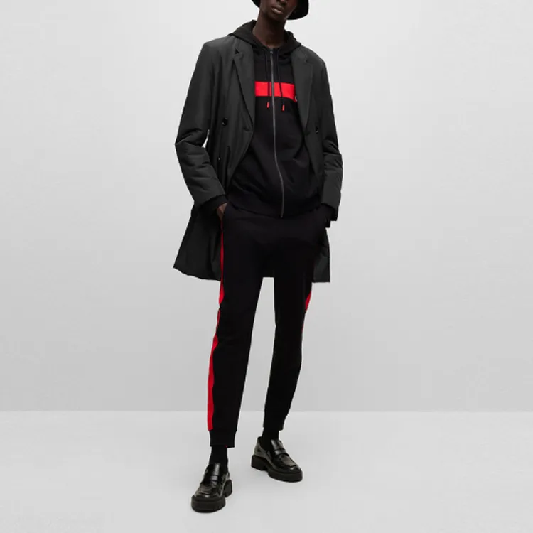 HUGO BOSS FW22 Trench Coat Men's Black-3