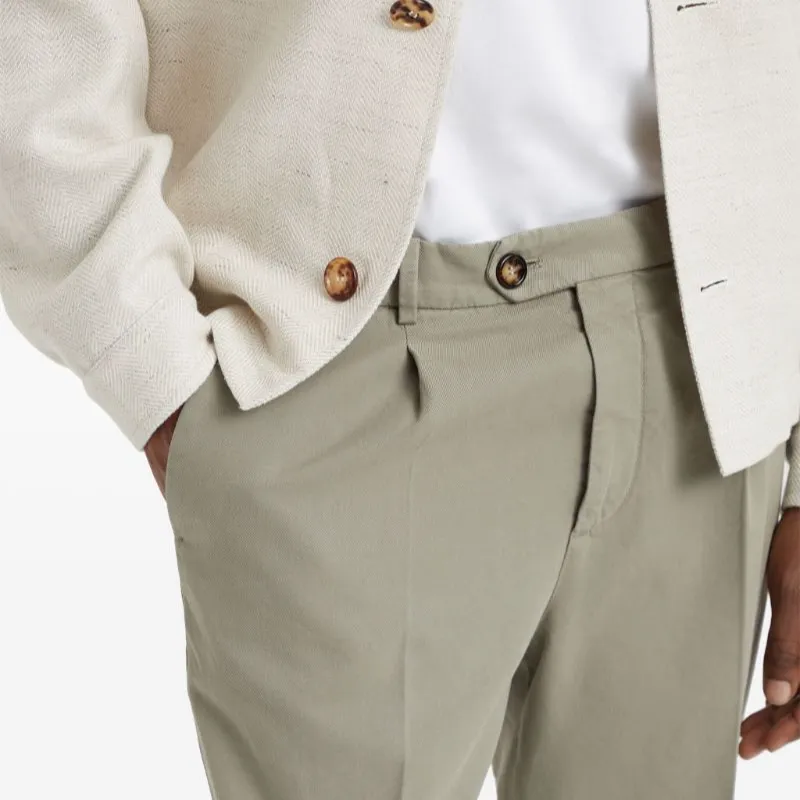 Brunello Cucinelli Pressed Crease Tapered Leg Trousers-4