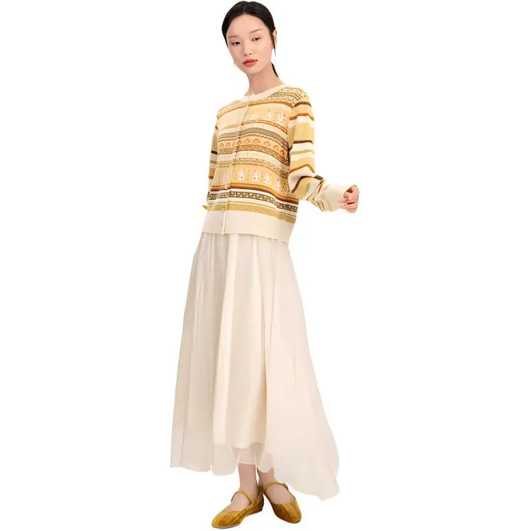Fragment Sweater Women's Ginger Yellow-5