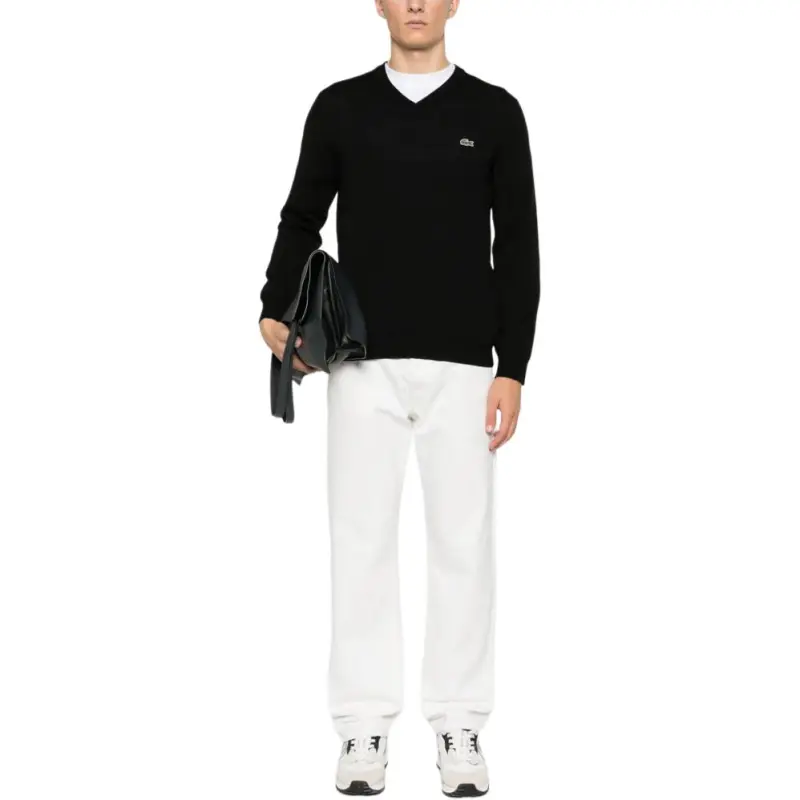 LACOSTE V neck Sweater-3