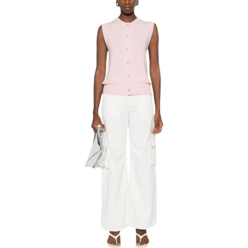 Maje Sleeveless Wool cashmere Cardigan-2