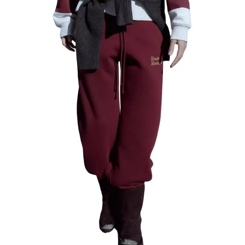 ZARA Casual Pants Women's Burgundy Red-4