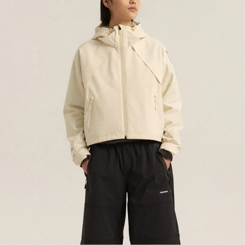 SALOMON Slate Jackets Coats Women's White-3