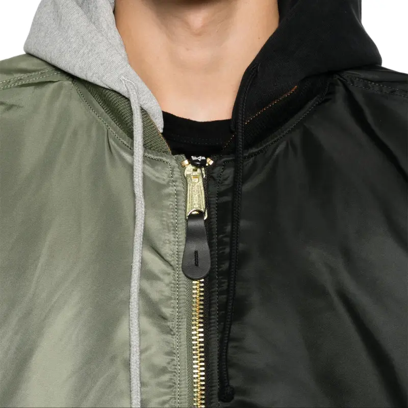 Vetements X Alpha Industries Colour Block Padded Bomber Jacket-4